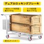 4個 丈夫な鉄心 ポリウレタン スイベルキャスター 360度回転 10x5cm 318kgの耐荷重