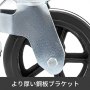 4個 丈夫な足場 ゴム製 スイベルキャスター デュアルロック付き 20x5cm 499kgの耐荷重