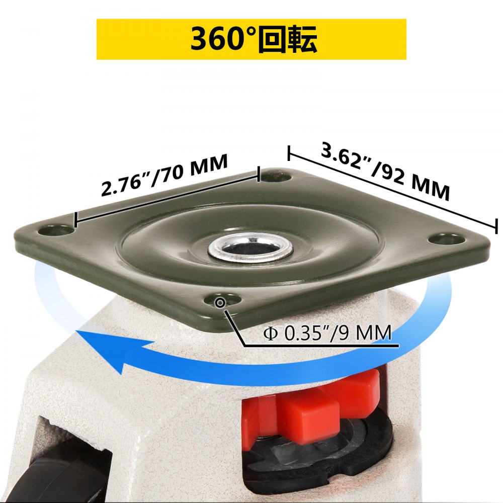 4個 プレートレベリングホイール GD-80F ナイロンホイールとNBRパッドのセット