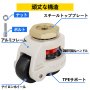 4個 プレートレベリングホイール GD-80S ナイロンホイールとNBRパッドのセット