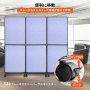 VEVOR アコースティックルームディバイダー オフィスパーティションパネル 72"x66" 3パック スチール ブルー