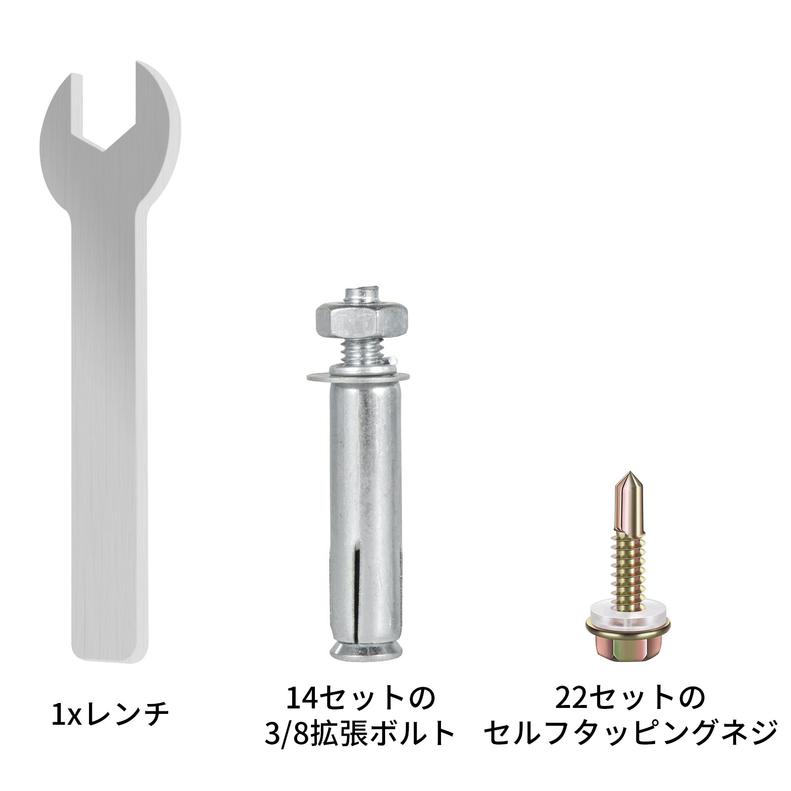 4x4インチ ポストベース、ポストアンカー 3PCS デッキサポート用 黒色粉体塗装ブラケット