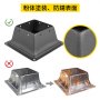 VEVOR デッキポストベース ポストベーススカート5PCS ポストサポートフランジ 4x4" ベース