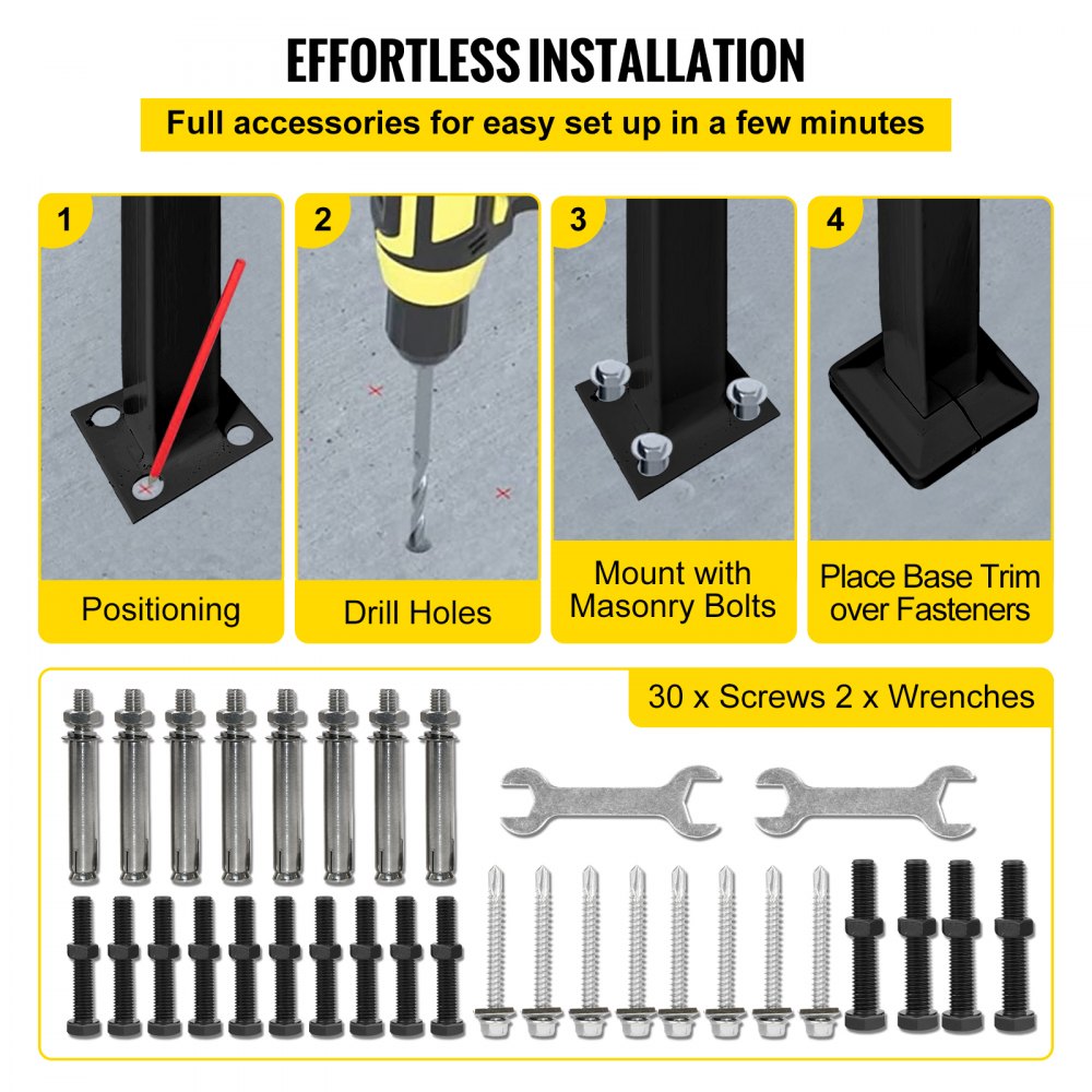 手すりピケット＃2 マットブラック 2-3ステップに対応