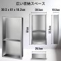 VEVOR シャワーニッチ ステンレス鋼シャワー壁ニッチ 凹型 12"x24"x4" インサート