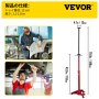 VEVOR アンダーホイスト スタンド ポール ジャッキ 3/4-T 容量 高耐久 車用サポート ジャッキ レッド