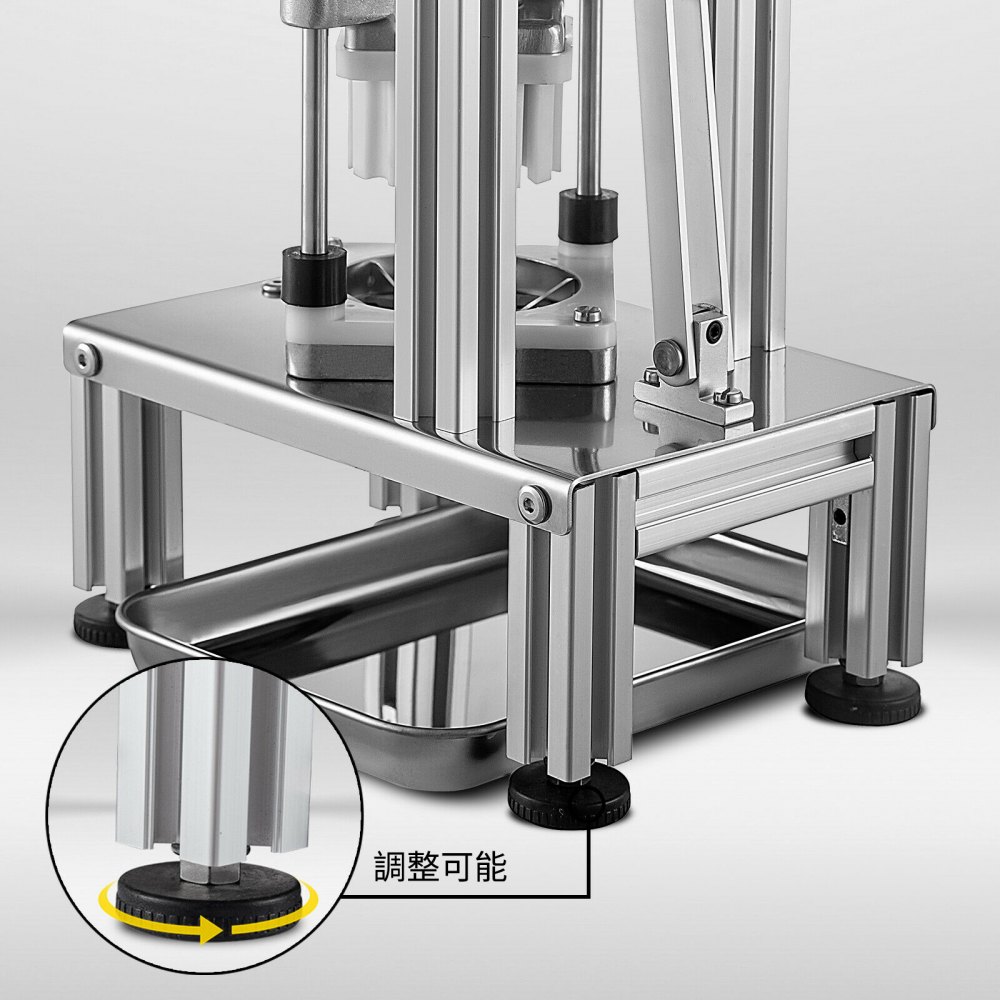 VEVOR 業務用野菜ダイサー 業務用野菜フルーツチョッパー 4枚刃付き 業務用ダイサー