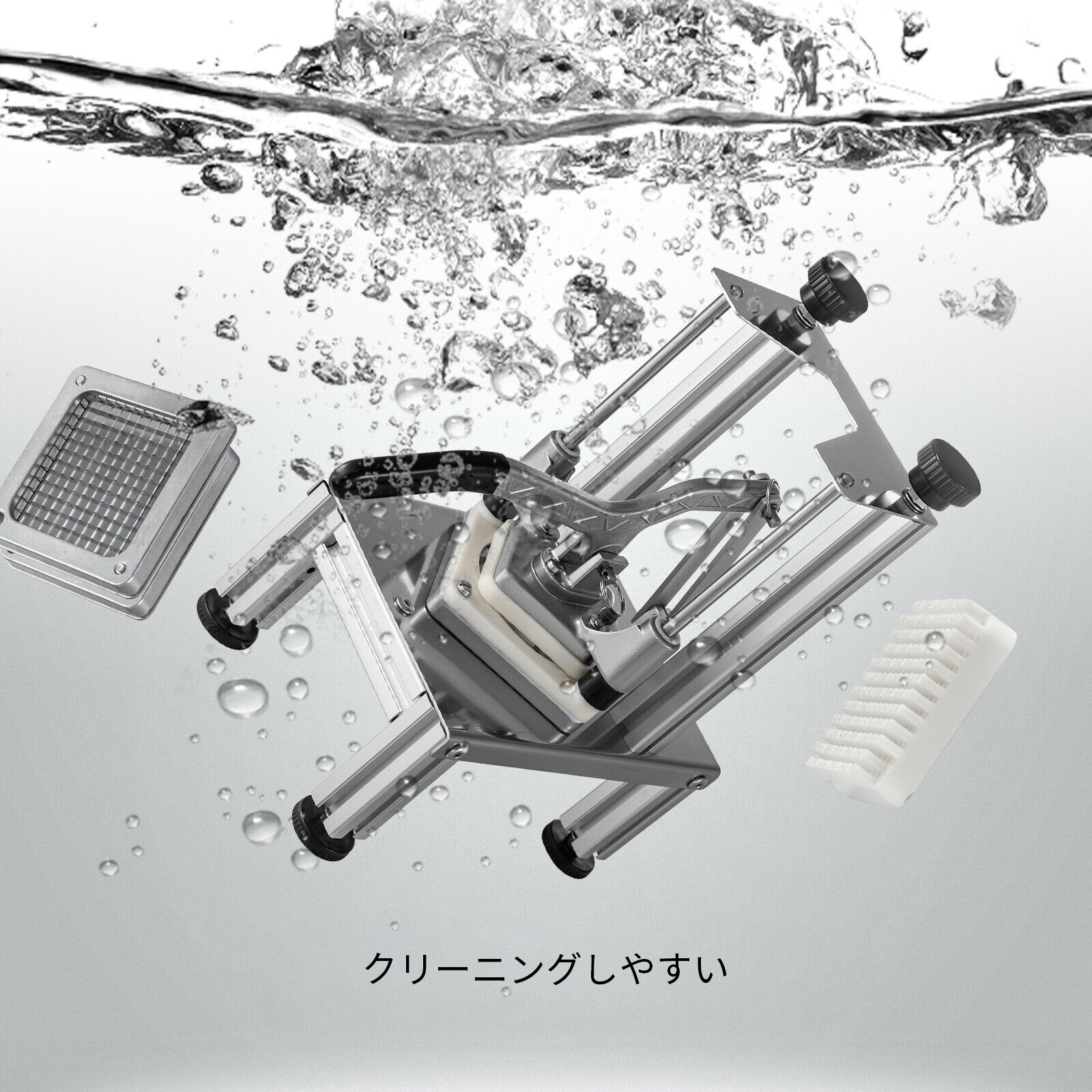 VEVOR 業務用野菜ダイサー 業務用野菜フルーツチョッパー 4枚刃付き 業務用ダイサー