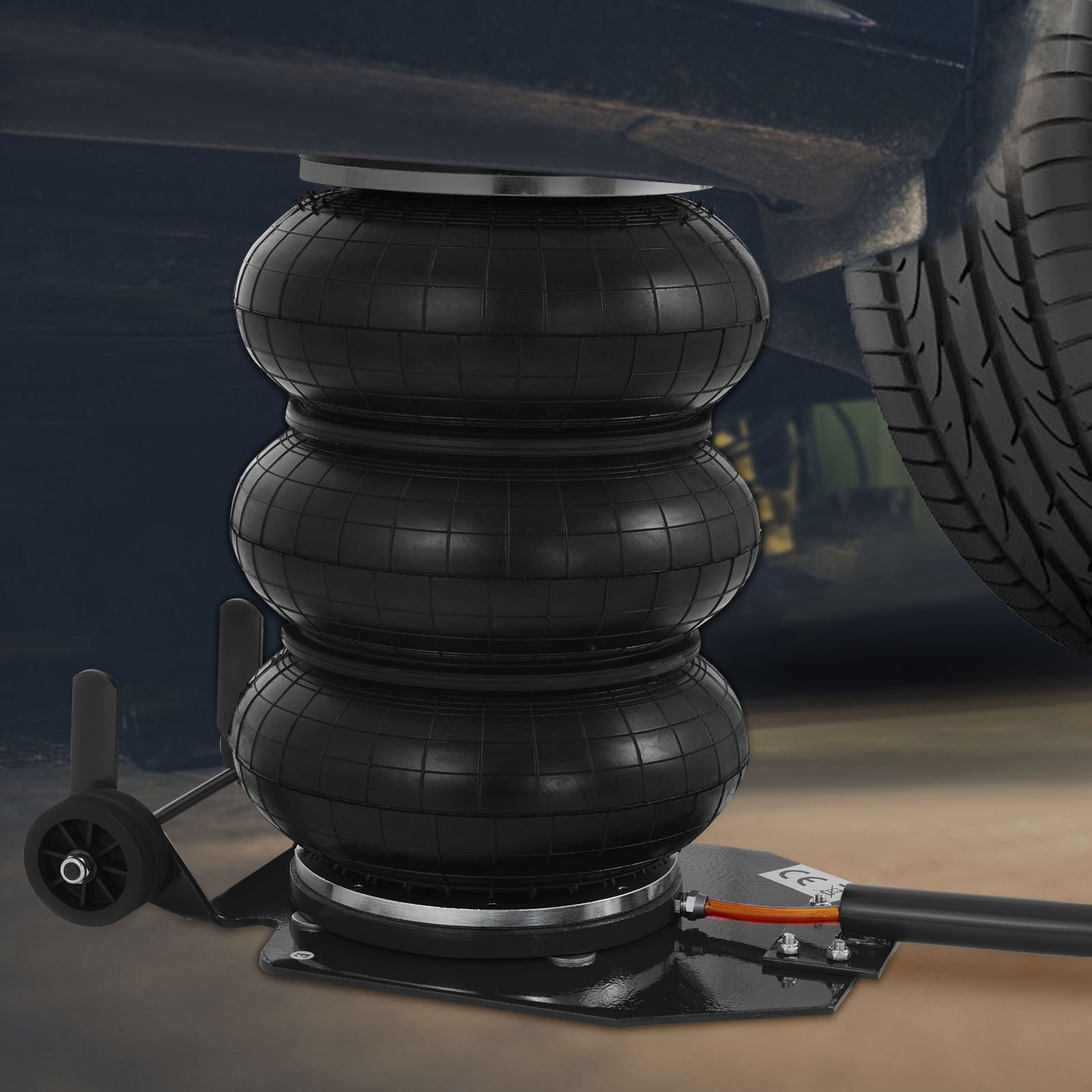 空気圧ジャック 3t（6600ポンド）　ヘビーデューティーエアジャック　最大リフティング高さ400ｍｍ