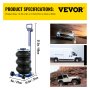 VEVOR 空気圧ジャック トリプルエアバッグジャック  3t クイックリフト