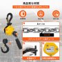 手動 チェーンホイスト レバーホイスト 550ポンドの容量、5インチのチェーンと頑丈なフック