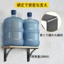 ヘビーデューティーシェルフブラケット、フローティングシェルフブラケット 25.4x30.48x6.35cm 204kg 2pcs マットブラック
