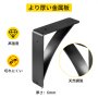 ヘビーデューティーシェルフブラケット、フローティングシェルフブラケット 8x9x2.5" 450lb 2pcs マットブラック