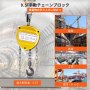 チェーンブロック 手動式 チェーンブロック 0.5トン 吊り上げ用フック2個 引っ張り構造