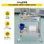 医療歯科技工所サービングカートトロリー 2引き出しポータブル ステンレス鋼