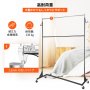 VEVOR Z-Truck 衣類ラック ローリングガーメント 調節可能な高さ91.3-215cm Zラック ロック可能なキャスター 高耐久