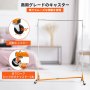 VEVOR Z-Truck 衣類ラック ローリングガーメント 調節可能な高さ108-188cm Zラック ロック可能なキャスター 高耐久