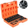 ディープインパクトソケットセット 3/4インチ 22PCS 7/8-2インチ SAE 6ポイントエクステンションバー