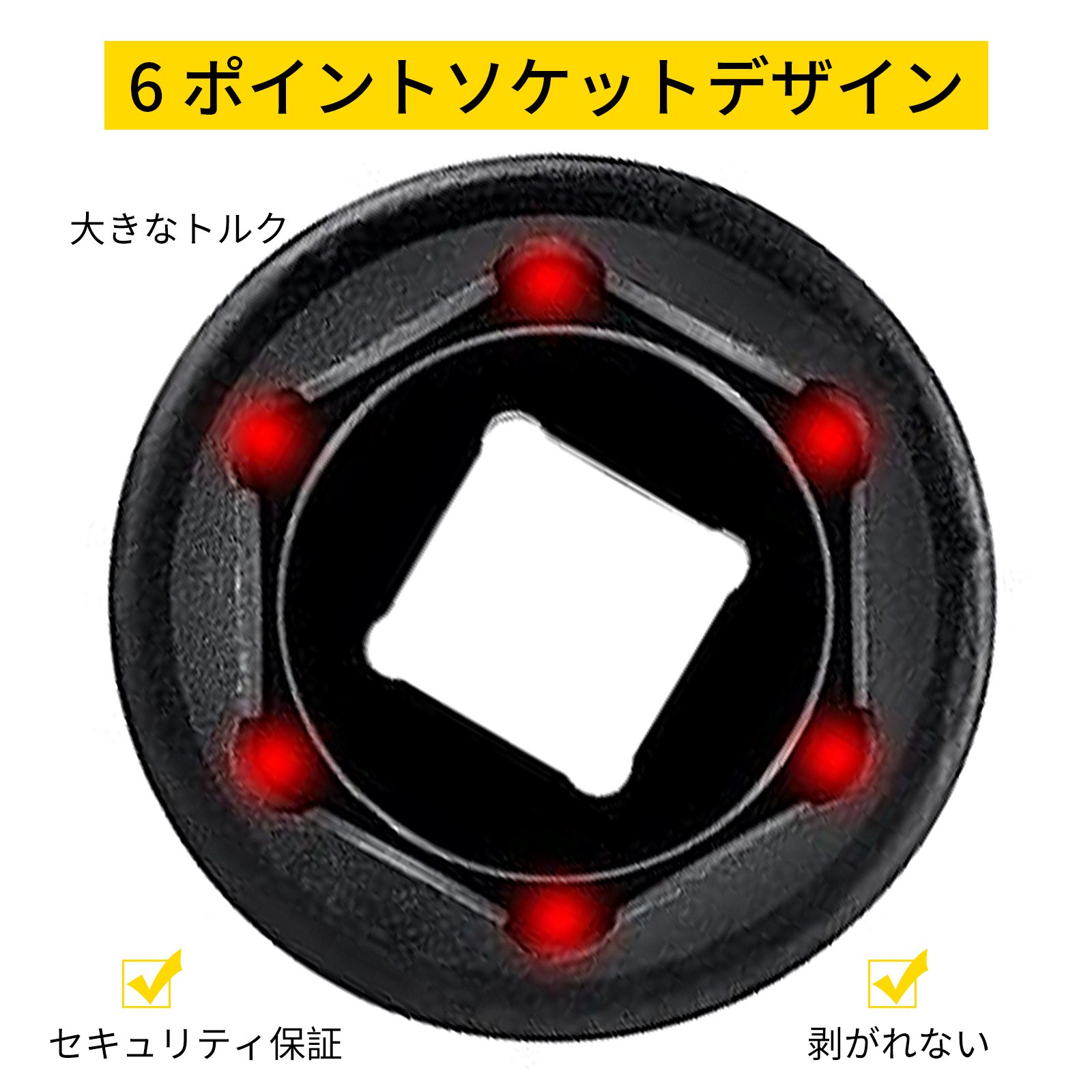 ディープインパクトソケットセット 3/4インチ 22PCS 7/8-2インチ SAE 6ポイントエクステンションバー