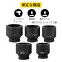 インパクトソケットセット 27PCS SAE 7/8-2インチ メートル法22-50MM