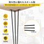 VEVOR ヘアピンテーブル脚 61cm 4つのDIYデスク脚のセット 3ロッド ヘビーデューティー