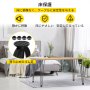 VEVOR ヘアピンテーブル脚 61cm 4つのDIYデスク脚のセット 3ロッド ヘビーデューティー