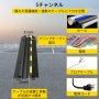 5チャンネル ゴムケーブルプロテクター 電線カバーランプ 倉庫 私道 30-40Tの耐荷重 35×20×2インチ