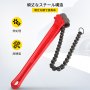 VEVOR 91cm パイプチェーンレンチ スチールラチェットレンチ 76cmのチェーン 最大クランプ直径185mm