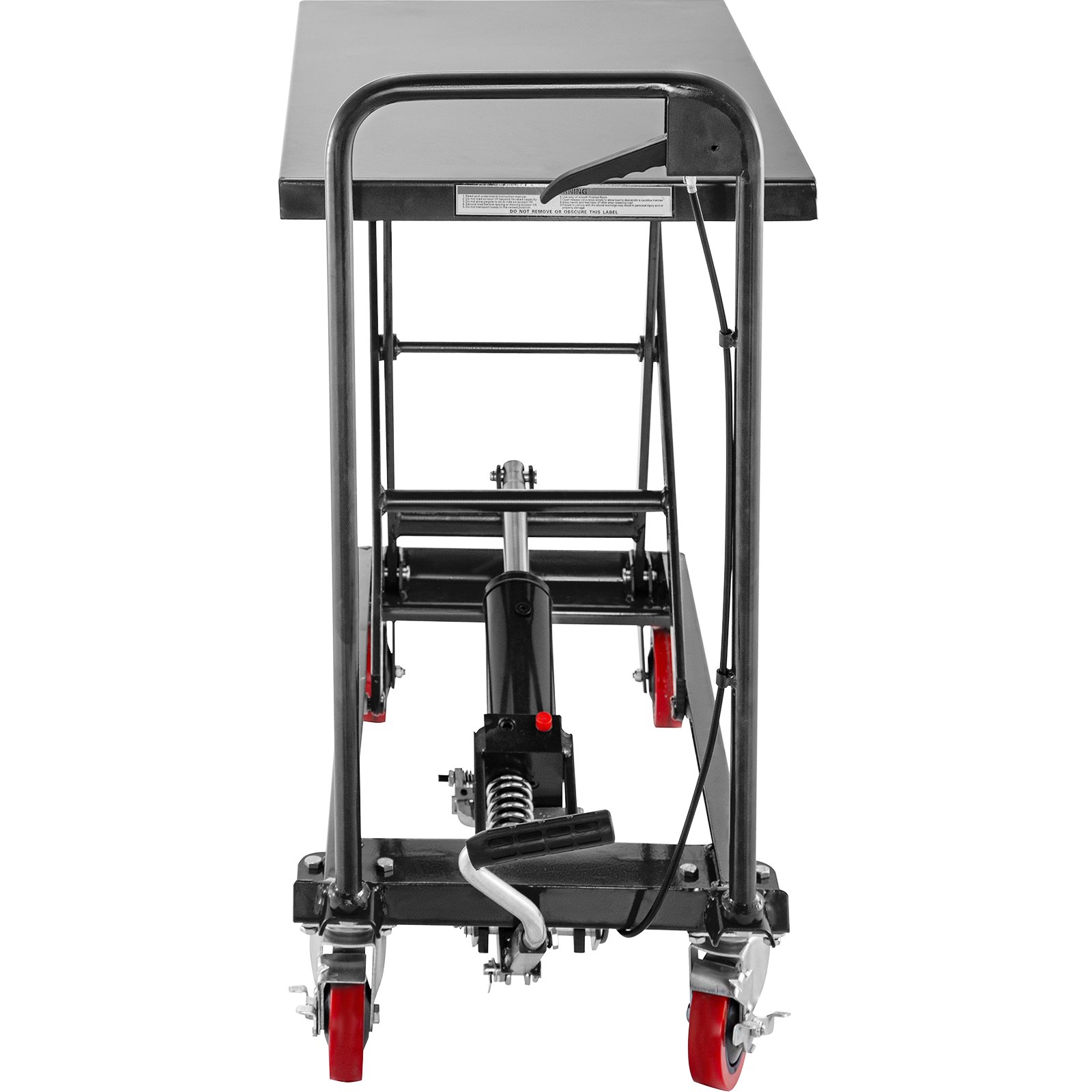 油圧シザーカート リフトテーブルカート 227kg 手動シザーリフトテーブル 黒