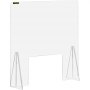 VEVOR スニーズガード シールド用 アクリル カウンター 保護 60x60cm 取引窓口付き