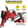 VEVOR Tripod Pipe Chain Vise, Capacidad de tubería de 1/8"-5", Soporte de cadena de 36.4" de longitud con patas de acero plegables portátiles, para agarrar, apoyar y doblar tuberías en fábrica, taller y hogar