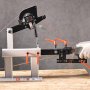 Lijadora de banda VEVOR de 1500 W y 2 HP, 5 x 208 cm, velocidad variable, para metalurgia, pulidora de banda 3 en 1 con 3 moldes de pulido y soporte de herramientas de placa plana para la fabricación de cuchillos.