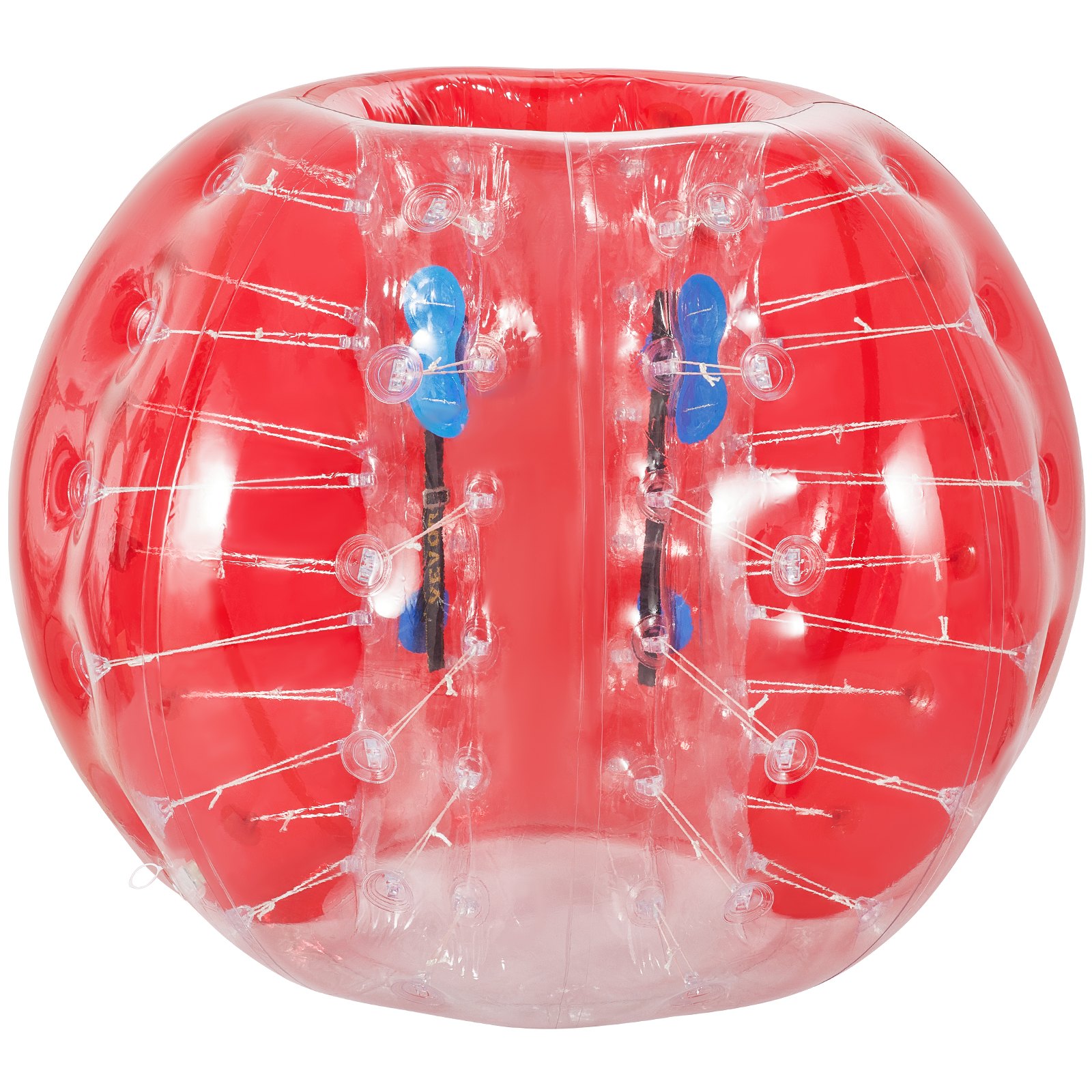 Pelota de parachoques inflable VEVOR de 1,5 m de diámetro, pelota de fútbol de burbujas, explote en 5 minutos, pelota Zorb inflable para adultos o niños (5 pies, rojo)
