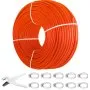 VEVOR 1/2" 1000 Piedi Tubo PEX Rosso Pipe Barriera all'Ossigeno EVOH Tubi per Riscaldamento a Pavimento Radiante Tubi Idraulici per Acqua Fredda e Calda per Impianti Idraulici, Radianti e Idronici