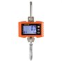 Báscula de grúa VEVOR naranja con pantalla digital que muestra 0,0 kg.