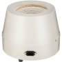 Manta calefactora VEVOR 1000ml con toma de corriente, carcasa beige, elemento calefactor superior.