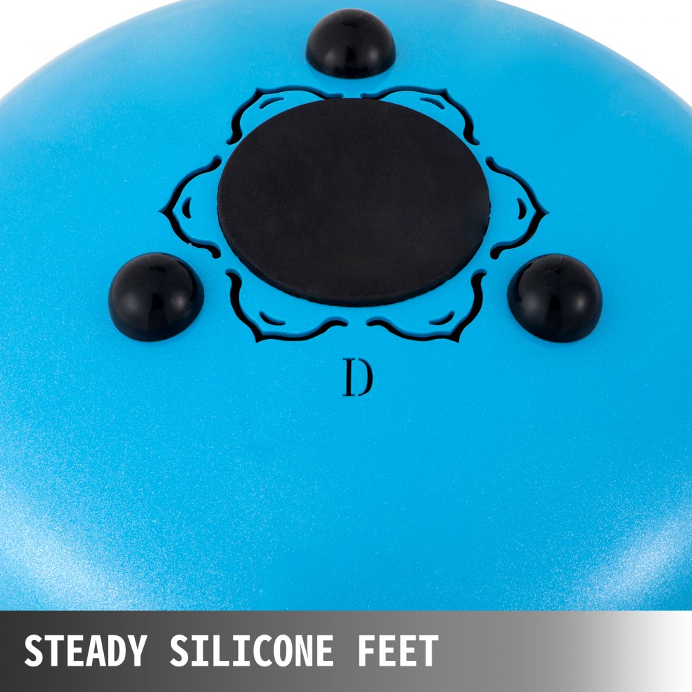Tambor de lengüeta de acero VEVOR 11 notas 10 pulgadas de diámetro Tambor de lengüeta Azul cielo Handpan Tambor Notas Instrumento de percusión Tambores de acero Instrumentos con bolsa, libro, mazos, soporte de mazo