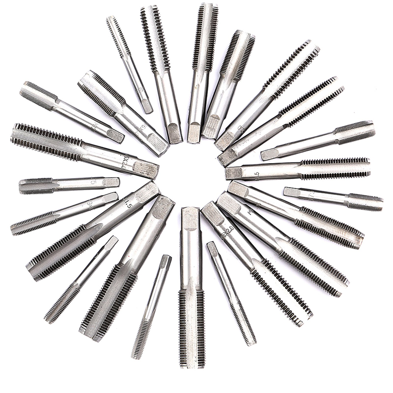 VEVOR Juego de Machos y Matrices, Juego de Machos y Matrices Métricos,110 Piezas Tungsteno, Herramienta de Roscado y Roscado de Tungsteno para Máquinas Herramienta/Módulos de Precisión/Transformadores