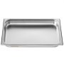 Paquete de 6 bandejas para hoteles VEVOR, bandeja de vapor antiatascos de tamaño completo, bandeja de acero inoxidable de 0,8 mm de grosor para mesas de vapor de restaurantes, bandeja comercial de 6,35 cm de profundidad, bandeja para almacenamiento de alimentos para catering, para uso industrial y científico.