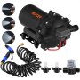 VEVOR Kit de bomba de lavado de cubierta para caravana, autocaravana, barco, marino, 12 V, 20 L/min, 70 PSI