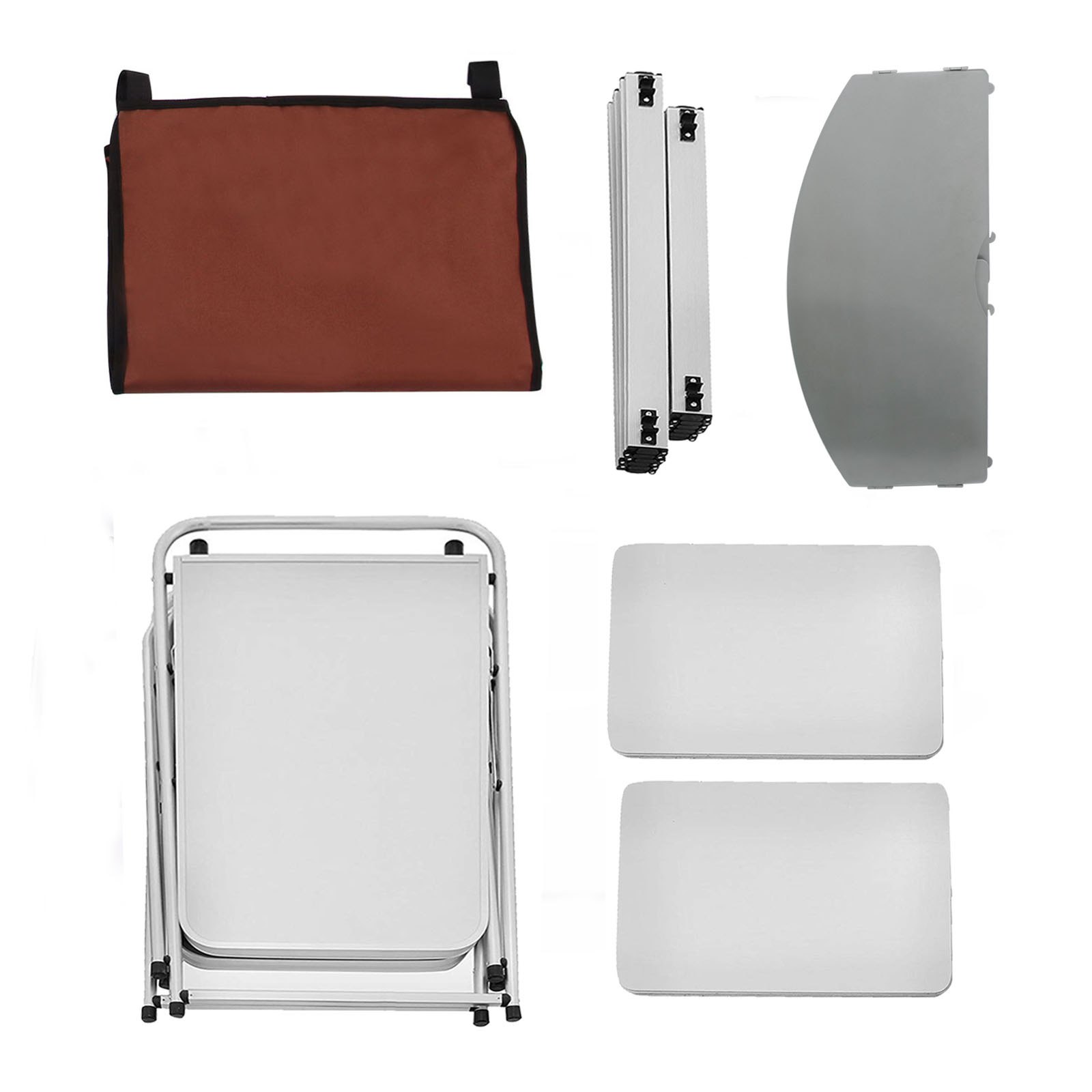 VEVOR Cocina de camping Aluminio Compartimentos Plegable con Paravientos Estable