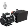 Bomba hidráulica VEVOR Unidad de potencia hidráulica de 14 cuartos de galón 2950 PSI Car Lift Paquete hidráulico Remolque de descarga 220V 60Hz 1 PH Taller de reparación de automóviles con tanque de depósito de aceite