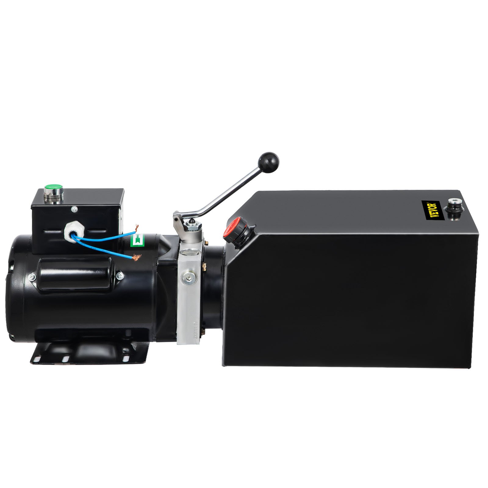 Bomba hidráulica VEVOR Unidad de potencia hidráulica de 14 cuartos de galón 2950 PSI Car Lift Paquete hidráulico Remolque de descarga 220V 60Hz 1 PH Taller de reparación de automóviles con tanque de depósito de aceite