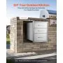 VEVOR 18x23 Inch Outdoor Kitchen Stainless Steel Triple Access BBQ Drawers with Chrome Handle, 18 x23 x 23 Inch