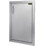 Puerta de acceso a cocina exterior VEVOR de acero inoxidable con tirador y diseño elegante.