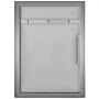 Puerta de acceso a cocina exterior VEVOR en acero inoxidable con un elegante diseño de tirador.
