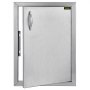 Puerta de acceso a cocina exterior VEVOR de acero inoxidable con tirador y marco elegantes.