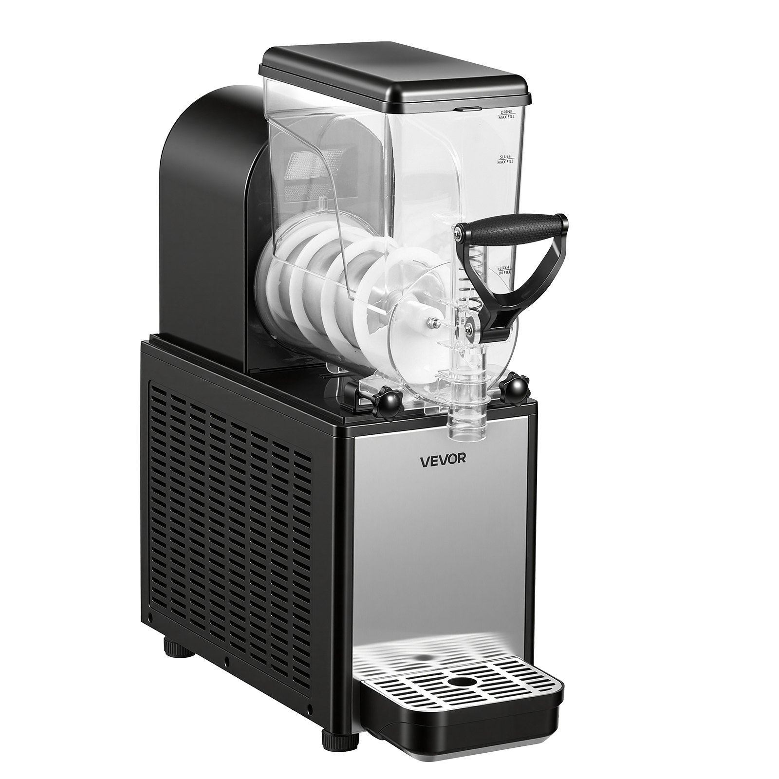 Máquina de granizados VEVOR, 6 l/1,6 galones, máquina de granizados comercial, máquina de bebidas congeladas con autolimpieza, máquina de margaritas para restaurantes, bares, fiestas, granizados, margaritas, batidos y más.