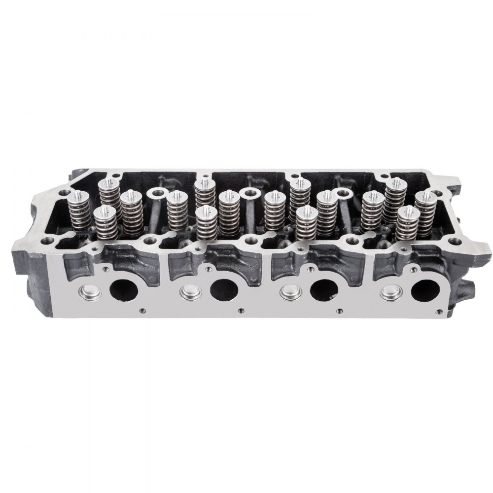 Reemplazo de culata VEVOR con múltiples resortes de válvula en un componente de motor de metal.