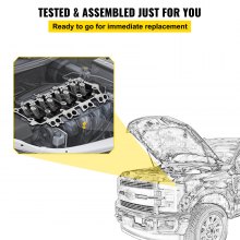 Reemplazo VEVOR para culata de cilindro de 6.0L 18MM Power Stroke Bare F-Series culata de cilindro 1843080C3